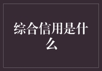 综合信用：在数字时代构建个性化信用体系的前沿探索