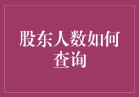 股东人数查询攻略：寻找那些藏在财报里的股东们！