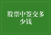 当中签股票如同中了彩票，交钱的那一刻我感觉自己变成了咸鱼