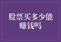 股票买多少能赚钱吗？——稳健与风险并存的投资之道