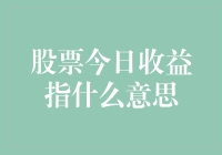 股票今日收益：解读股票投资中的关键指标