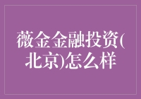 薇金金融投资(北京)：我可能发现了投资界的绿野仙踪