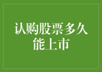 认购股票多久能上市：从认购到上市的全过程解析