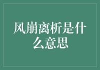 风崩离析到底是啥意思？别急，小编带你揭秘！