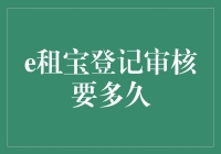 e租宝审核：跨越时间的漫长等待