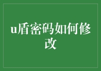 U盾密码修改技巧：确保数据安全的必备教程